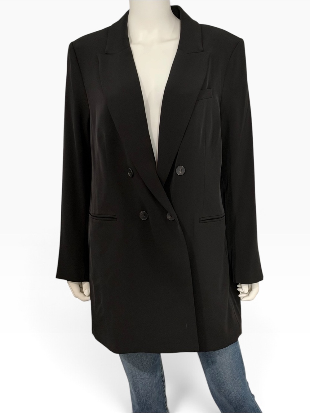 H&M Women's Black Blazer - Classic Tailored Suit Jacket
